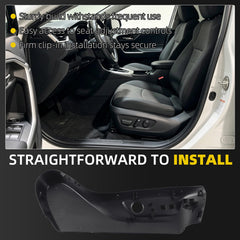 Driver Seat Trim Panel Compatible With 2019-2025 Toyota Left Black For 2019-2025 Toyota RAV4,2020-2025 Highlander,2021-2025 Sienna,Venza,2024-2025 Grand Highlander OE#71812-0R140-C0 Left Seat