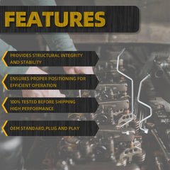 Pinion Transfer Line Compatible With 2008-2014 Chevrolet Suburban Tahoe Avalanche/GMC Sierra Yukon/Cadillac Escalade ESV Hard lines on Rack Replace# 15254059 15254058