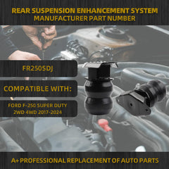 Rear Bump Stop Compatible with F-250 Super Duty 2WD 4WD 2017-2024 Suspension Enhancement System Set of 2 OEM Replace FR250SDJ