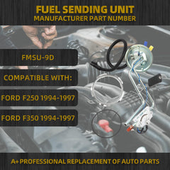 FMSU-9DE Diesel Pickup Fuel Sending Unit Compatible with Ford F-250 F-350 1994-1997 Front/Mideship/Side 19 Gal