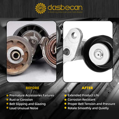 90K-38159 A/C Belt Tensioner Kit Compatible with Chevy Tahoe 2000-2008, Gmc Yukon 2000-2008, Cadillac Escalade 2002-2008, Chevy Avalanche 2002-2008 Replaces# 38159 ACK040378HD