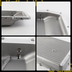 265-897 Engine Aluminum Oil Pan with Gasket Compatible with Ford F150 2017-2025 3.5L 2.7L 3.3L 5.0L 2018-2024 Expedition Mustang Ranger ; 2018-2023 Lincoln Navigator Replaces# HL3Z-7A194-C