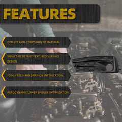 Fog Light Cover Compatible with 2020-2023 Subaru Impreza Front Bumper Fog Lamp Bezel Left Driver Side Replace #57737FL03A