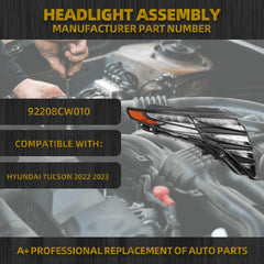 LED Daytime Running Light Compatible With Hyundai Tucson 2022 2023 Right Passenger Side Daytime Running Light Assembly Replaces# 92208CW010