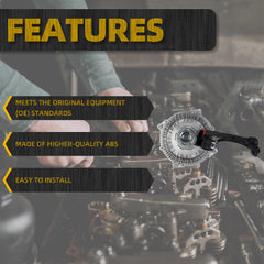 Engine Cooling Fan Clutch Compatible with Chevy Silverado 2500 3500 HD 2011-2014 GMC Sierra 2500 3500 HD 2011-2014 6.6L V8 OEM Replace 25838900 1540513