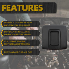 Center Console Lid Compatible with 2014-2018 Chevy Chevrolet Silverado/GMC Sierra 1500 2500HD 3500HD Front Center Console Armrest Lid with Liner Mat Black Replace 22881398