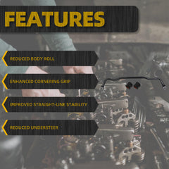 Front Suspension Stabilizer Bar Kit (Includes Bushing) Compatible with 2019-2022 Ram 1500 Classic 2009-2010 Dodge Ram 1500 2011-2018 Ram 1500 OE Replaces 55398938AC