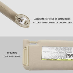 Left Driver Side Sun Visor with Light Compatible with Toyota Camry 2012-2017 Beige Replaces 74320-06610-B1 74320-06610-B2 74320-06611-B2 74320-33F40-B0