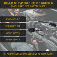 Backup Camera Replacement Compatible with 2011 2012 2013 Dodge Durango Jeep Grand Cherokee Rear Camera Replace# 56054059AC 56054059AD 56054059AE 56054059AF