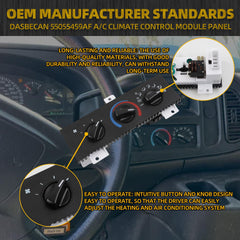 55055459AF A/C Climate Control Module Panel Compatible with 1998-2003 Dodge Ram Van Replace# 55055459AA 55055459AB