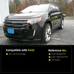 Left Driver Side Door Mirror Compatible with Ford Edge 2012-2014, 2011 Edge From 2-08-11 Production Date Manual Folding Heated Without Turn Signal light Without Blind spot detection (6pins)