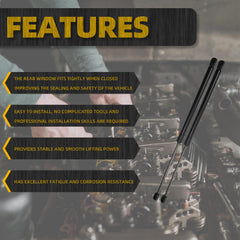 Front Window Windshield Tip Out Lift Supports Struts Shocks Gas Spings Compatible with Polaris Ranger 2013-2025 Replace# 2207158 7043889