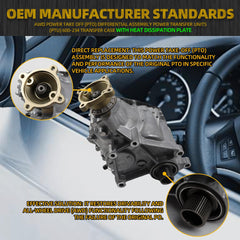 600-234XD Transfer Case Differential Unit With Heat Dissipation Plate Compatible with Ford Edge Explorer Flex Taurus AWD 2007-2015 Lincoln MKS MKT MKX AWD2009-2016 Mercury Sable AWD 2008-2009