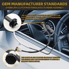 CC649021 Clutch Master&Slave Cylinder Assembly Compatible with Ford F-250 350 450 550 Super Duty 1999-2007 Replace# 136.65620 CM140983 CRS021 CRS023