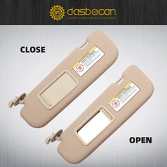 Beige Pair Sun Visor Compatible with Hyundai Elantra 2011 2012 2013 2014 2015 Replaces# 852103X000TX 852203X000TX