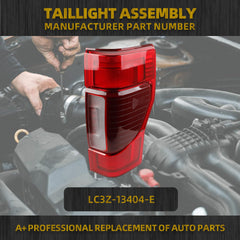 Right Passenger Side LED Tail Light Assembly Compatible with 2020-2022 Ford F250 F350 F450 Blind Spot Can be Installed Taillight