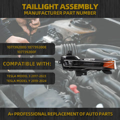 LED Fog Lights w/DRL Compatible With Tesla Model 3 2017-2023 Tesla Model Y 2019-2024 Front Fog Lamp Assembly Replaces#107739200D 107739200E 107739200F Right Passenger Side