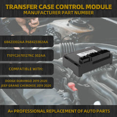 68423302AA Transfer Case Control Module Compatible with 2019 2020 Jeep Grand Cherokee Dodge Durango with 8 Speed Automatic Transmission 3.6L 5.7L Replace #OE P68423302AA