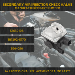 Secondary Air Injection Check Valve Right Compatible with 2011-2015 Buick LaCrosse/Regal, Chevy Malibu/Equinox/Impala, GMC Terrain 2.4L Replace 12639108 101392-5170
