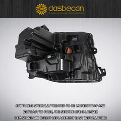 LED Headlight w/o LED DRL Compatible With Ford Maverick 2022-2024 Chrome Housing Headlamp Assembly Left Driver Side