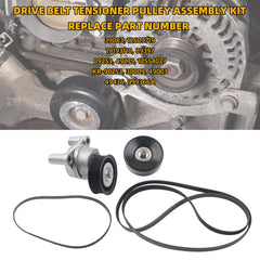 39083 Drive Belt Tensioner Kit Compatible with Chevy Tahoe 2009-2014, Chevy Silverado 2009-2013, Chevy Avalanche 2009-2013, Cadillac Escalade 2009-2014 Replaces# 12609719 19193110
