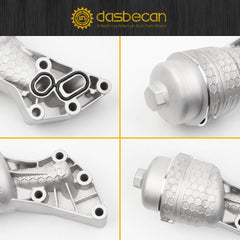 Upgrade Aluminum Oil Filter Housing Kit 26300-3LAA0 Compatible with Hyundai 2016 Genesis 17-20 Genesis G80 20-24 Palisade Kia 17-20 Cadenza 19-20 Sorento 19-21 Sedona 19-24 Telluride