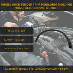 Front Fender Trim Compatible With Honda CR-V 2017-2022 Left