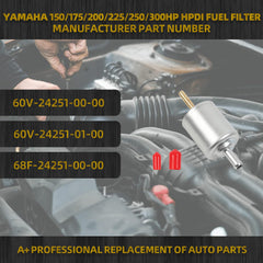 Upgrade Fuel Filter Compatible with Yamaha LZ VZ Z 150-300 HPDI 2.6L 3.3L 2000-2015 Replaces# 60V-24251-01-00, 60V-24251-00-00, 68F-24251-00-00