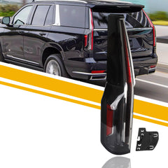 Left Driver Side LED Tail Light Compatible With 2021-2024 Cadillac Escalade ESV Replace 84989487 87866702 Rear Tail Lamp Taillight Replacement