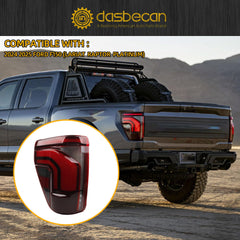 Left Driver Side LED Tail Light Assembly W/Blind Spot (Module Not Included) Compatible with 2024 2025 Ford F150 Lariat Raptor Platinum Replace RL3Z-13405-B RL34-13B505-CD