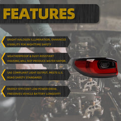 Halogen Tail Light Assembly Compatible with 2024 2025 Mazda CX-90 Rear Lamp Taillight Left Driver Side Replace# KMV751160 KMV7-51160 KMV7-51-160