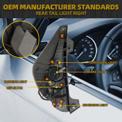 Right Tail Light Compatible with 2012 2013 2014 Toyota Prius C Taillight Lens Cover w/o Bulbs Replaces # 81551-52A80