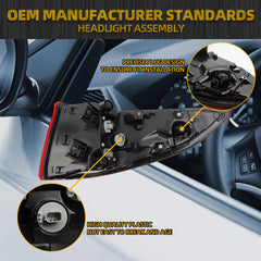 Left Driver Side Tail light Assembly Compatible With 2023-2024 Honda Odyssey Rear Light TailLamp Replace# 33550THRA11 HO2804131