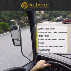 Passenger Side Mirror Compatible with 2008-2023 ISUZU NPR NPR-HD NQR NRR Outside Right Door Mirror Replace# 8980493140