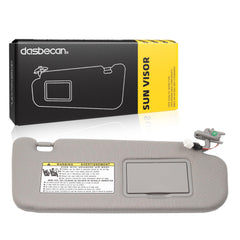Grey Right Passenger Side Sun Visor Compatible with Hyundai Sonata 2005 2006 2007 2008 Replaces# 852013K010QD 85202-0A750-QSQQH