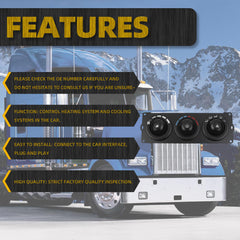 F21-1013-11-000 A/C Heater Climate Control Module Panel Compatible with 2006-2023 Kenworth Paccar with Sleeper Replace# F21101311000