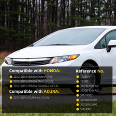 Starter Motor Compatible with Honda Civic CR-V Crosstour 2012-2015 ; Acura ILX 2013-2015 L4 2.4 L 12V 6KW Replaces# 19280N 31200RX0A01