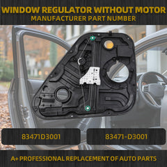 Rear Left Window Regulator Without Motor Compatible with 2016-2020 Hyundai Tucson Replaces# 83471D3001 83471-D3001