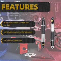 Pair Rear Air Shock Lift Struts Absorber Compatible with 2015-2020 Cadillac Escalade Chevy Suburban Tahoe GMC Yukon XL Denali Replace# 84176675 23151122 23267007 23290661 23290660