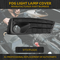 Fog Light Cover Compatible with 2020-2023 Subaru Impreza Front Bumper Fog Lamp Bezel Right Passenger Side Replace #57737FL02A