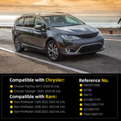 Alternator 220A Compatible with Chrysler Pacifica 2017-2020 Voyager 2020 ; Ram ProMaster 1500/2500/3500 2022-2023 3.6L V6 12V 6-Groove CW Replaces# 56029733AB 4210007191