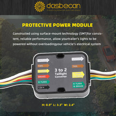 56369 Trailer Wiring Harness Compatible with Jeep Compass 2017-2019 Vehicle-Side Custom 4-Pin