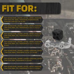 Rear Right Passenger Side Exhaust Bracket Muffler Support Rubber Isolator Hanger Set Compatible With Ram Truck 1500 2019-2025 Replace# 68395841AA 68519121AA 68410310AA 68410310A