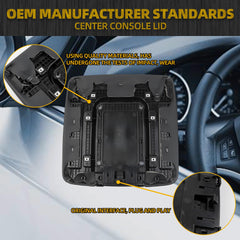 Center Console Cover Lid Compatiable with 2014-2018 Chevy/Chevrolet Silverado 1500/2500HD/3500HD,2014-2018 GMC Sierra 1500/2500HD/3500HD Center Console Armrest lid Cover Replace# 22881398
