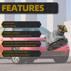 600-234XD Transfer Case Differential Unit With Heat Dissipation Plate Compatible with Ford Edge Explorer Flex Taurus AWD 2007-2015 Lincoln MKS MKT MKX AWD2009-2016 Mercury Sable AWD 2008-2009