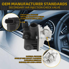 Secondary Air Injection Check Valve Right Compatible with 2011-2015 Buick LaCrosse/Regal, Chevy Malibu/Equinox/Impala, GMC Terrain 2.4L Replace 12639108 101392-5170