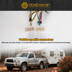 55379 Trailer Wiring Harness Compatible with Toyota Pickup 1989-1995 Tacoma 1995-2004 4-Pin Connector Towing Wiring Kit