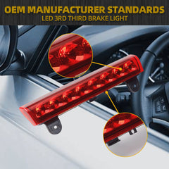 LED 3rd High Mount Brake Light Brake Light Carge Light Compatible with 2000-2006 Chevrolet Suburban 1500/2500 Tahoe GMC Yukon 1500/2500 Replaces# 15170955 923-203 S47001