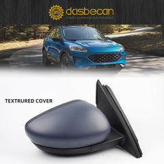 Passenger Side Mirror Compatible with Ford Escape 2020 2021 2022 2023 Power Glass Heated with Blind Spot Dectection Right Door Mirror Assembly Primed 7Pins Replaces LJ6Z-17682-AFT