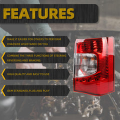 Tail Light Assembly LED Compatible with 2011-2016 Chrysler Town & Country Rear Lamp Taillight Right Passenger Side 5182530AD CH2801198